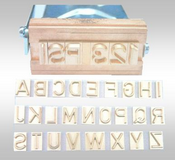 Buchstabentypen-Satz A-Z/SH12*SF15mm