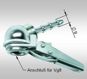 Clip-V-Stecker SS/8   773