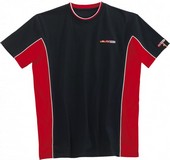T-Shirt Rot-Schwarz,M