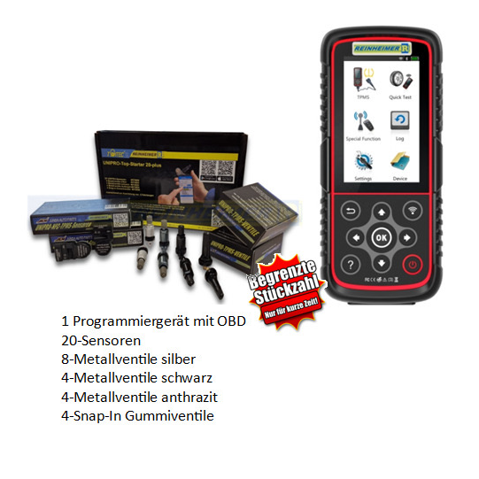 Bundle UNIPRO-TPMS-Programm-Tool mit OBD